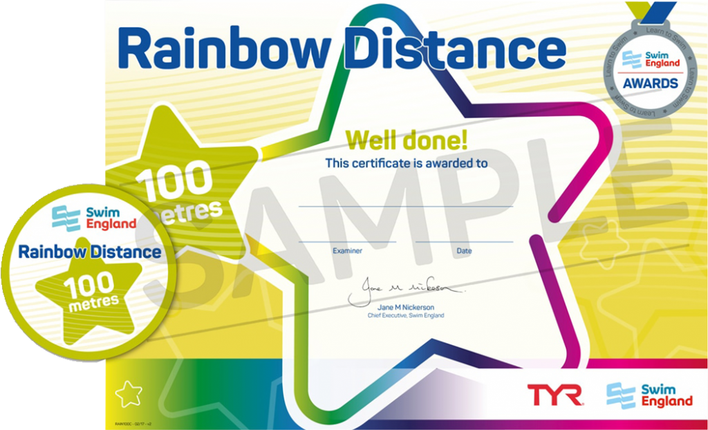 Swim England Rainbow Distance